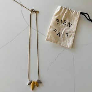 ✨Madewell asymmetrical geometric teardrop necklace